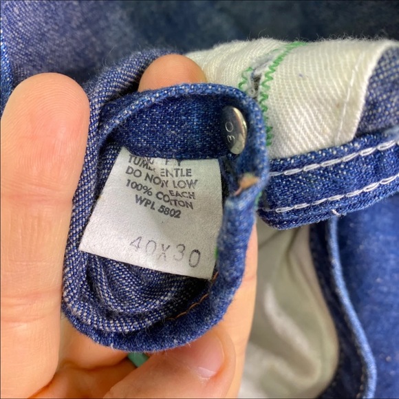 Liberty Dark Denim Bib Overalls Size 40 X 30 - Picture 5 of 8